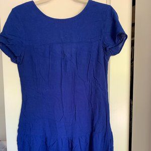 Ella Moss Blue Drop Waist Shift Dress